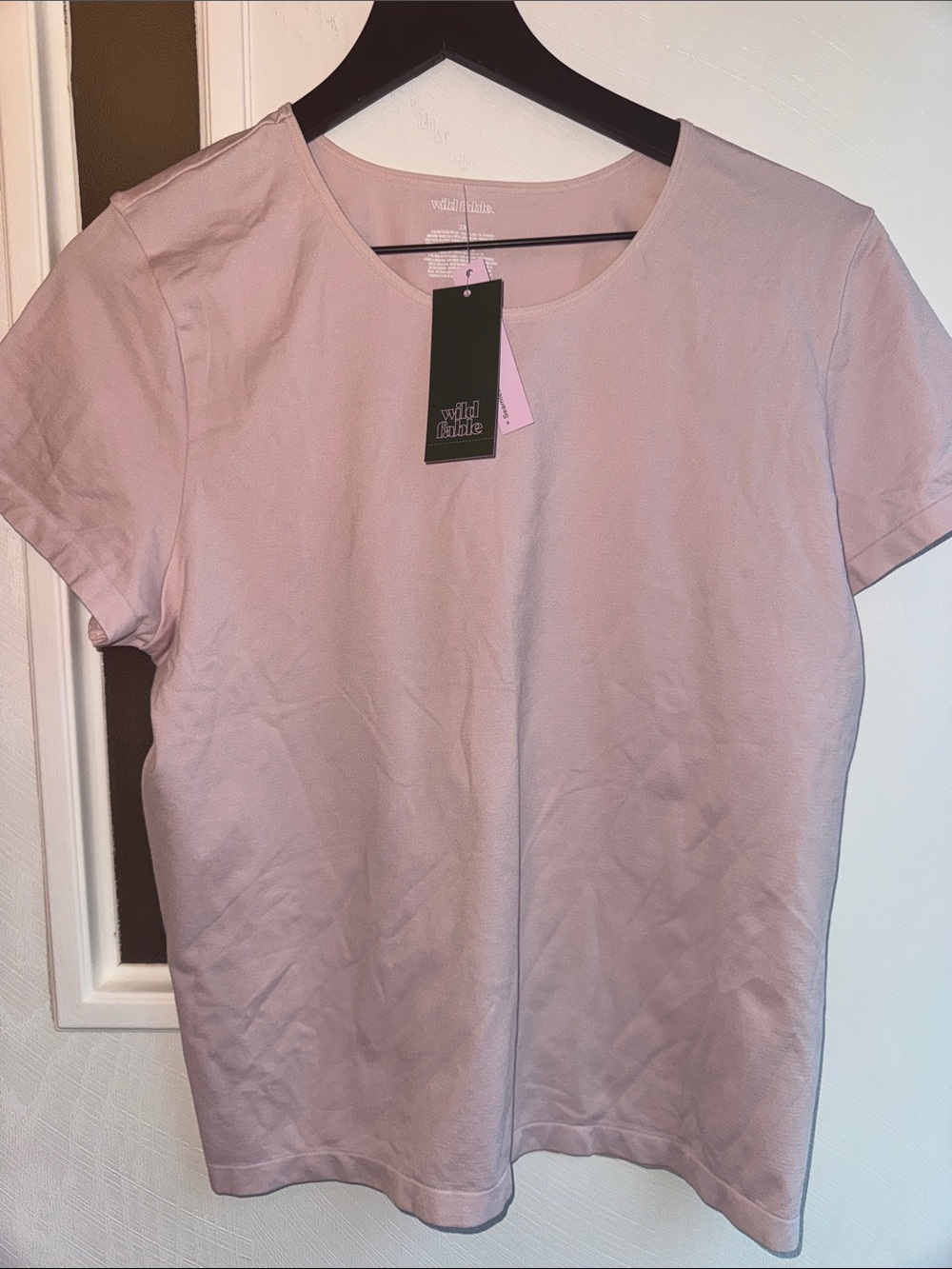 wild fable Pale Pink Short-Sleeve Crewneck Tee